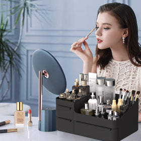 CHANCETSUI organizer drawer open reveals practical storage for daily routine items.