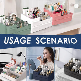 CHANCETSUI makeup organizer displayed on a dresser for easy daily access.