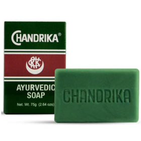 Chandrika lather foamy texture ideal for gentle cleansing and aromatic experience.