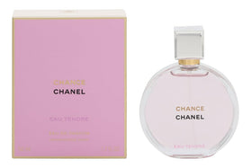 CHANEL Chance Eau Tendre bottle highlights a fruity-floral blend for everyday elegance.