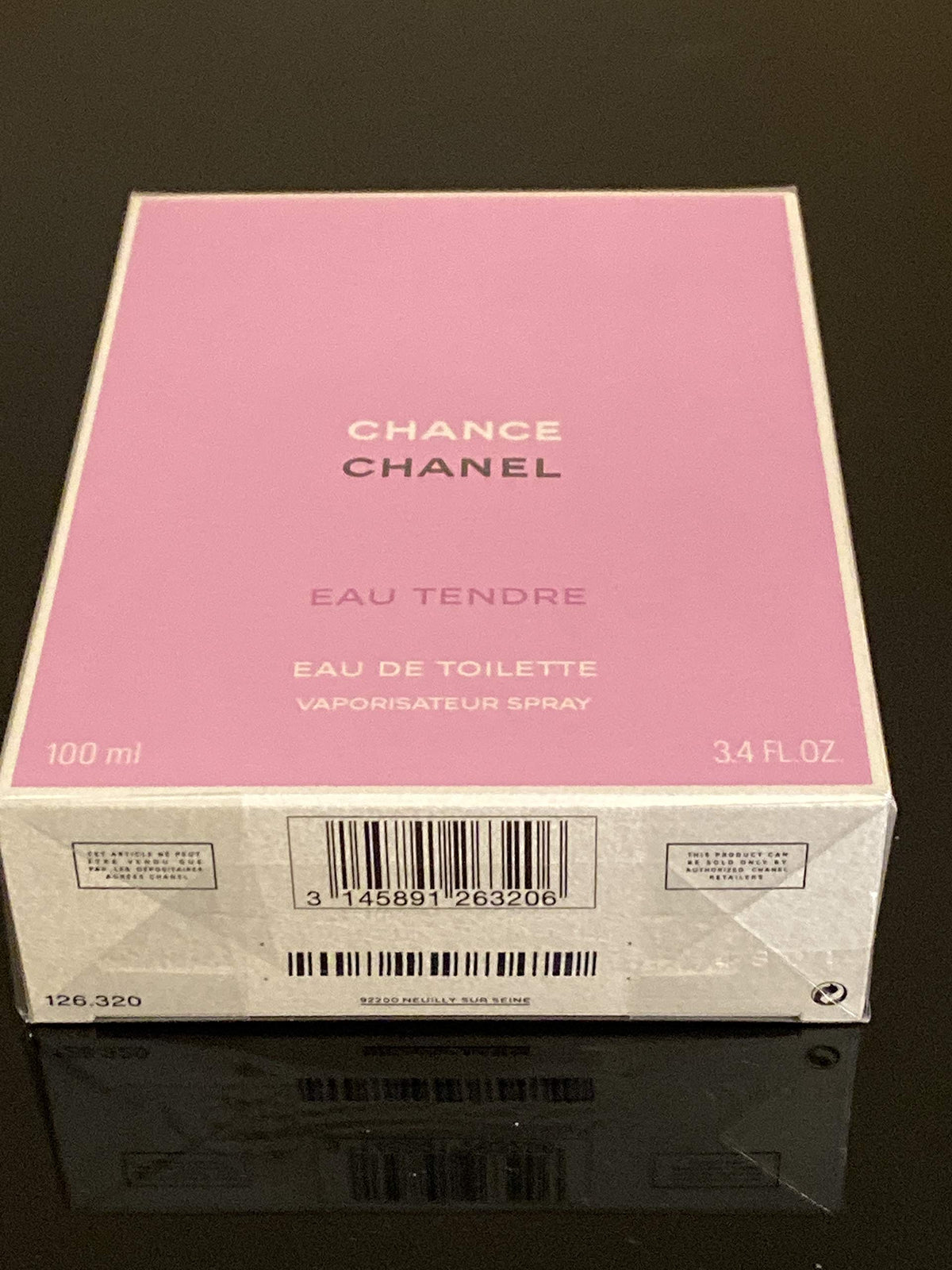 Chanel Chance Eau Tendre spray atomizer, delivers a light, uplifting scent for any occasion.