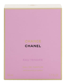 CHANEL Chance Eau Tendre spray delivers a smooth mist for day-to-evening transitions.