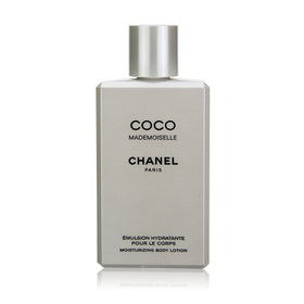 Chanel Coco Mademoiselle body lotion bottle with premium packaging for daily hydration