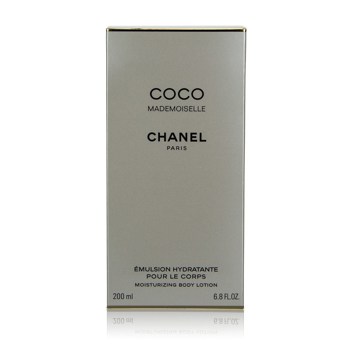 Chanel Coco Mademoiselle lotion pump showing easy, controlled application and luxe feel