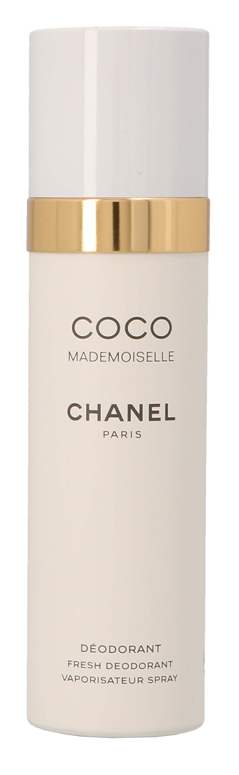 Chanel Coco Mademoiselle deodorant spray packaging prepared for gifting or travel.