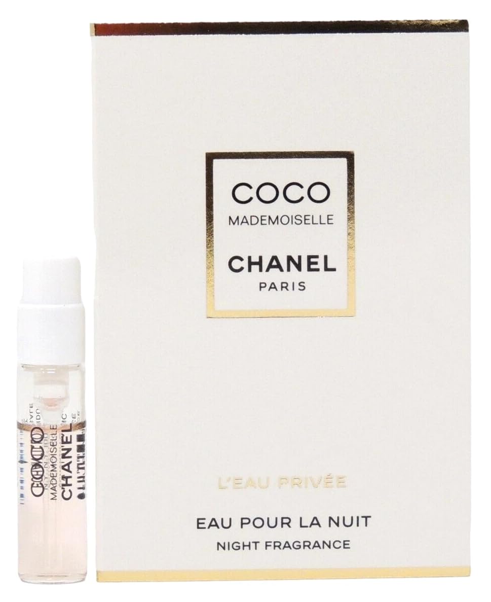 CHANEL Coco Mademoiselle L'EAU Privée Night Spray close-up highlights compact vial design.