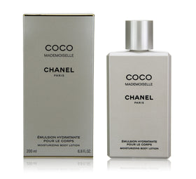Chanel Coco Mademoiselle packaging display highlighting sophisticated branding