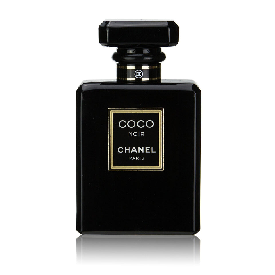 Chanel Coco Noir EDP bottle on vanity, ideal evening fragrance for special occasions.