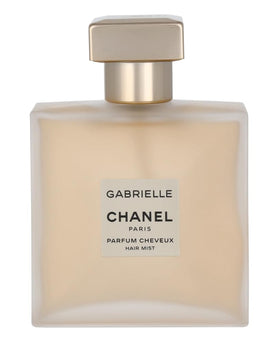 CHANEL Gabrielle Cheveux perfume spray close-up, diffusing elegant notes with every mist.