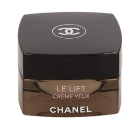 CHANEL Le Lift Crème Yeux jar close-up showing rich texture for hydrating the eye area.