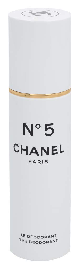 Close-up of CHANEL No. 5 spray-cap showing refined elegance.