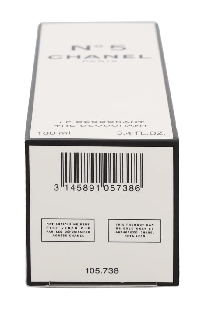 Packaging box of CHANEL No. 5 Deodorant Spray for gifting.