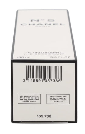 Packaging box of CHANEL No. 5 Deodorant Spray for gifting.