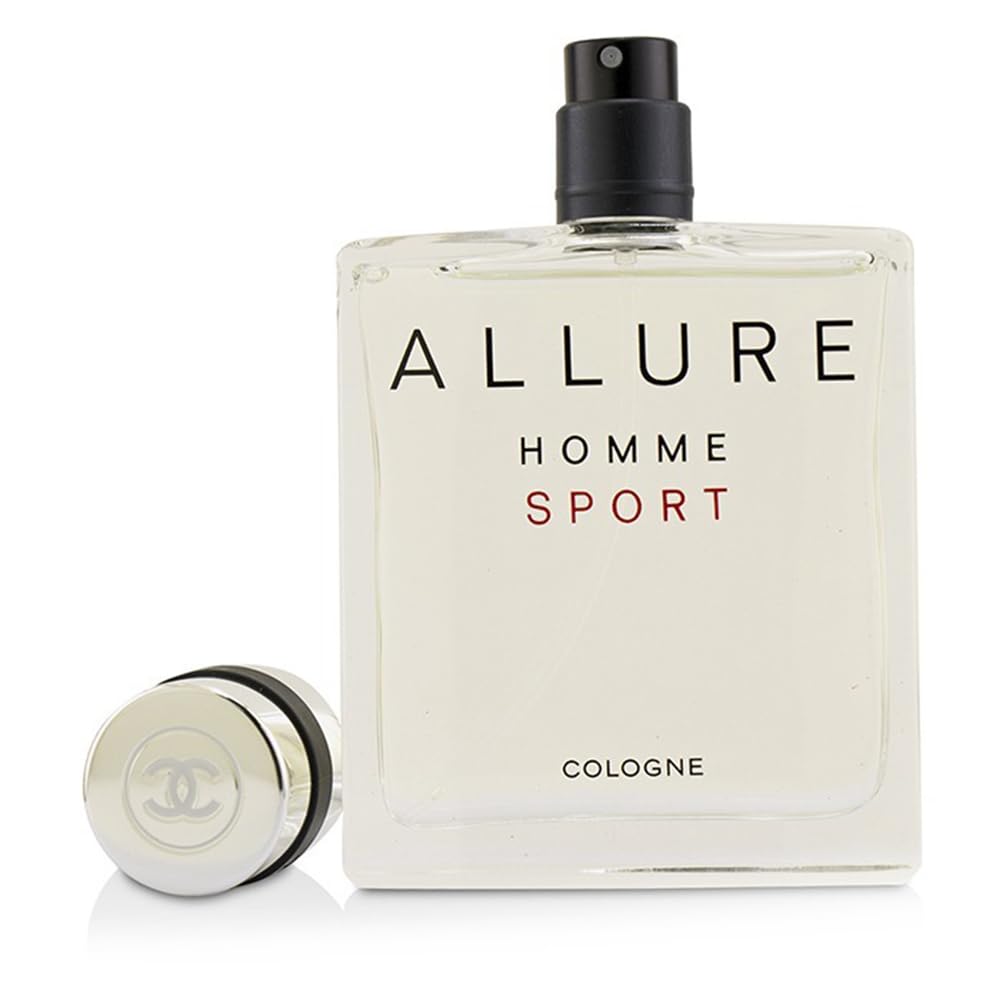 Chanel Sport Cologne notes close-up illustrating citrus and neroli highlights.