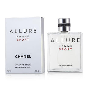 Chanel Sport Cologne spray action showing quick, even application.