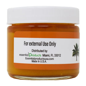 CHANGOVANNISANTERIA palm oil jar closeup highlights pure, lightweight moisturizer texture.