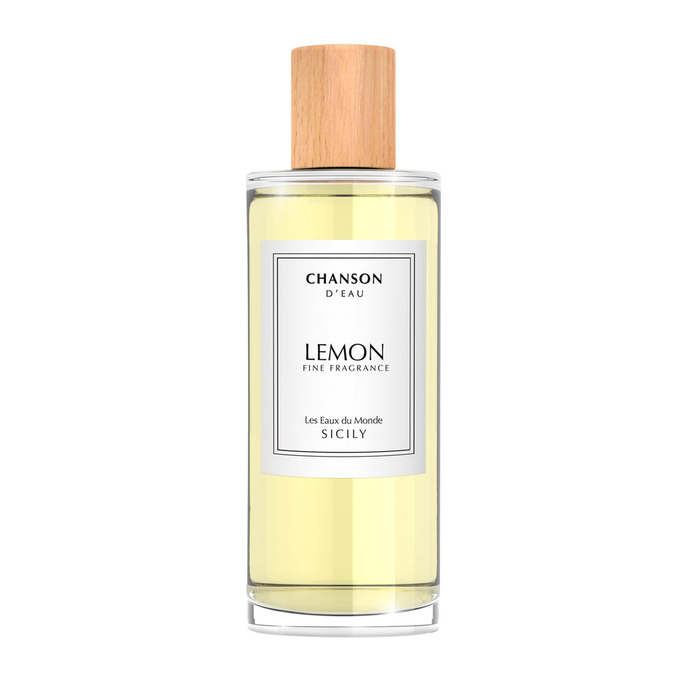 Chanson d'Eau Lemon Eau de Toilette bottle shows a sleek, elegant design for daily wear.
