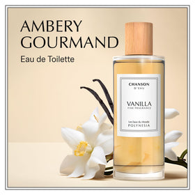 CHANSON D'EAU Vanilla base notes highlight warm aroma and longevity.