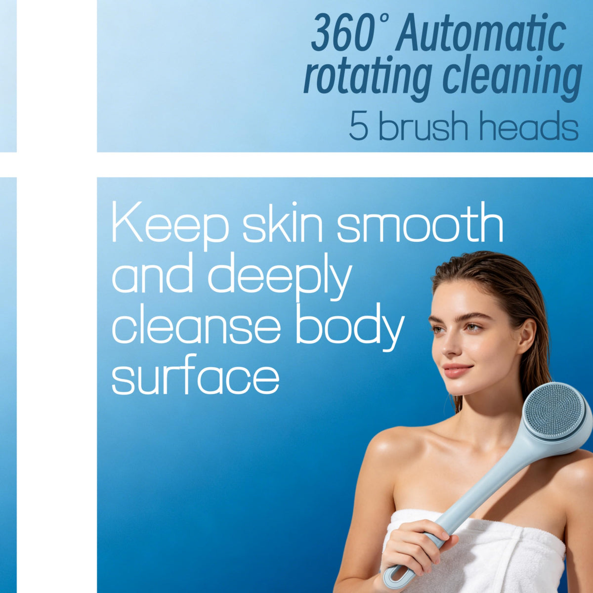 Chaoxingjie soft-hair head for gentle cleansing on sensitive skin.