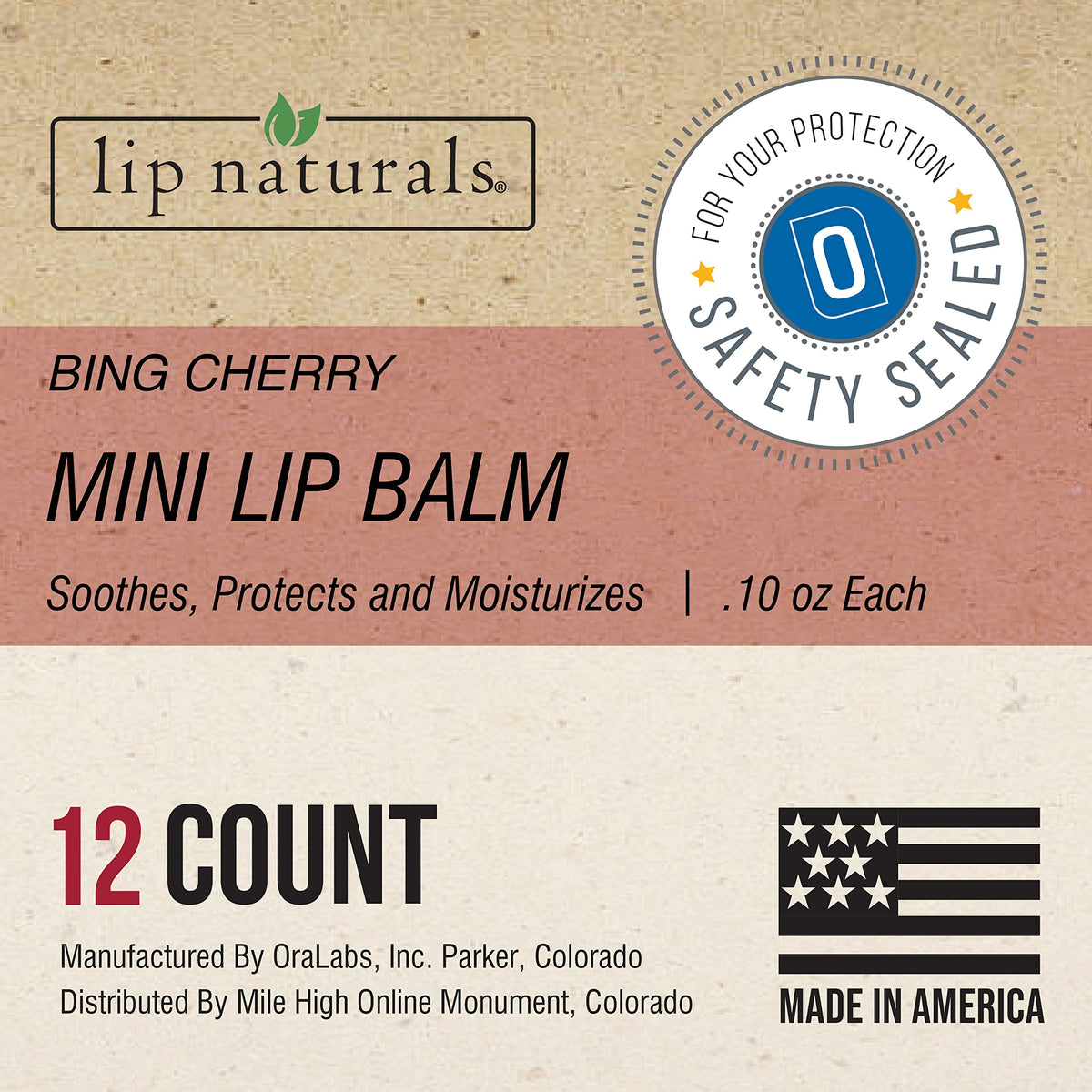 CHAP-ICE Lip Naturals Bing Cherry flavor with pleasant scent and moisture.