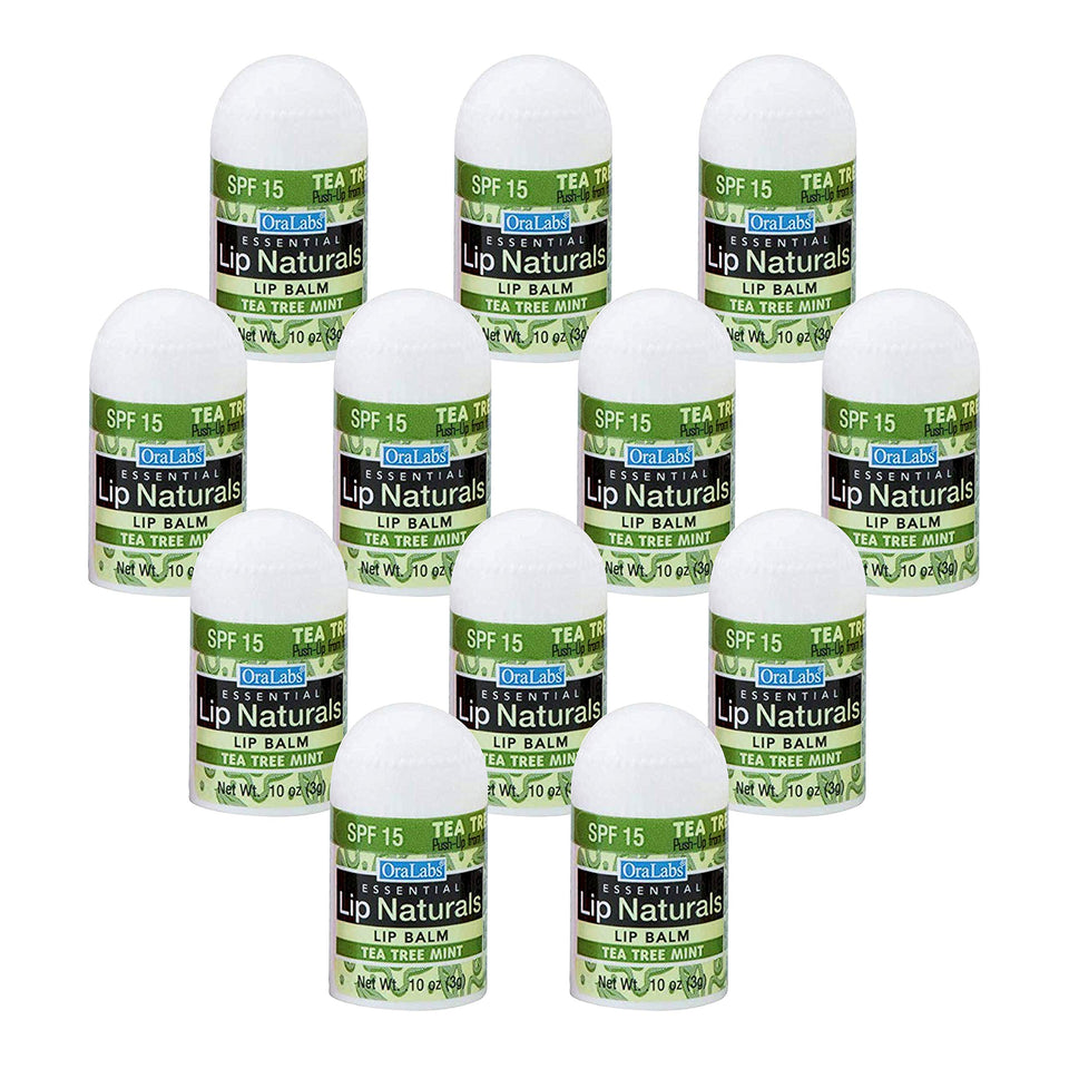 CHAP-ICE Lip Naturals mini tea tree balm SPF 15 in a pocket-friendly tube for on-the-go hydration