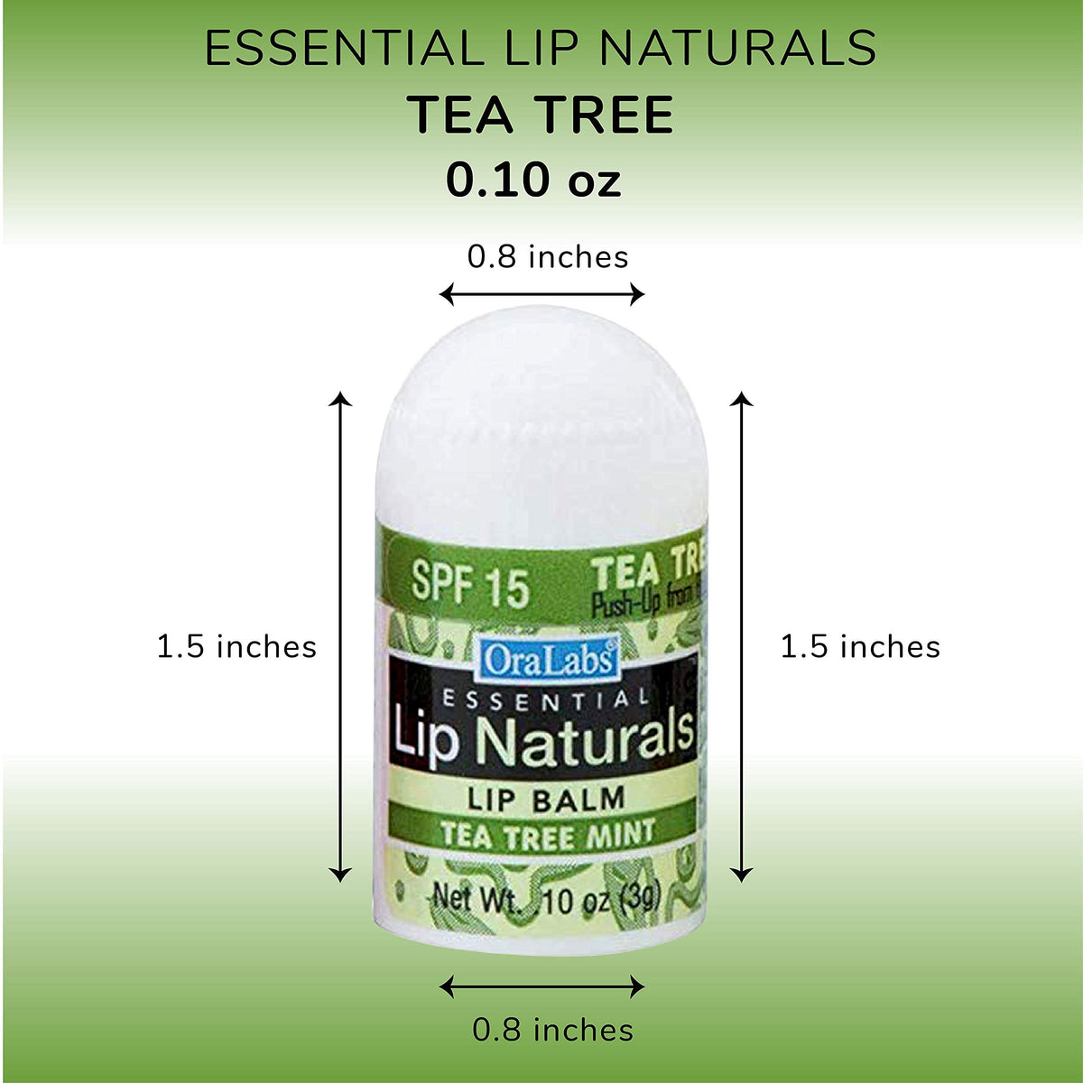 CHAP-ICE Lip Naturals tea tree balm mini for travel and daily moisture