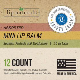 CHAP-ICE Lip Naturals mini tea tree mint balm with refreshing care.