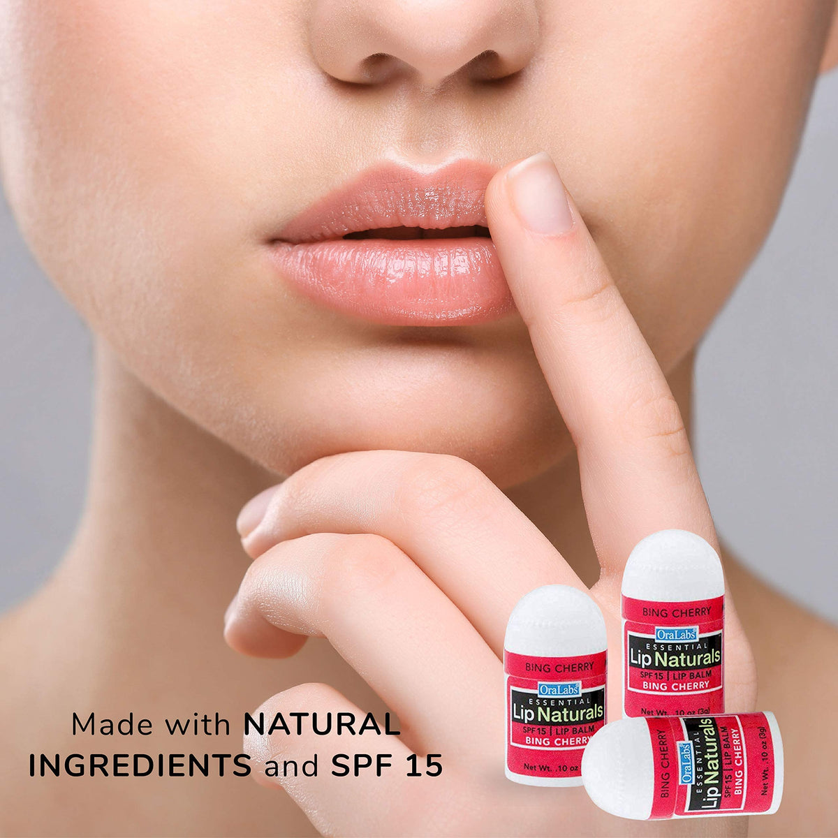 CHAP-ICE Lip Naturals packaging closeup highlights a 12-count mini set.