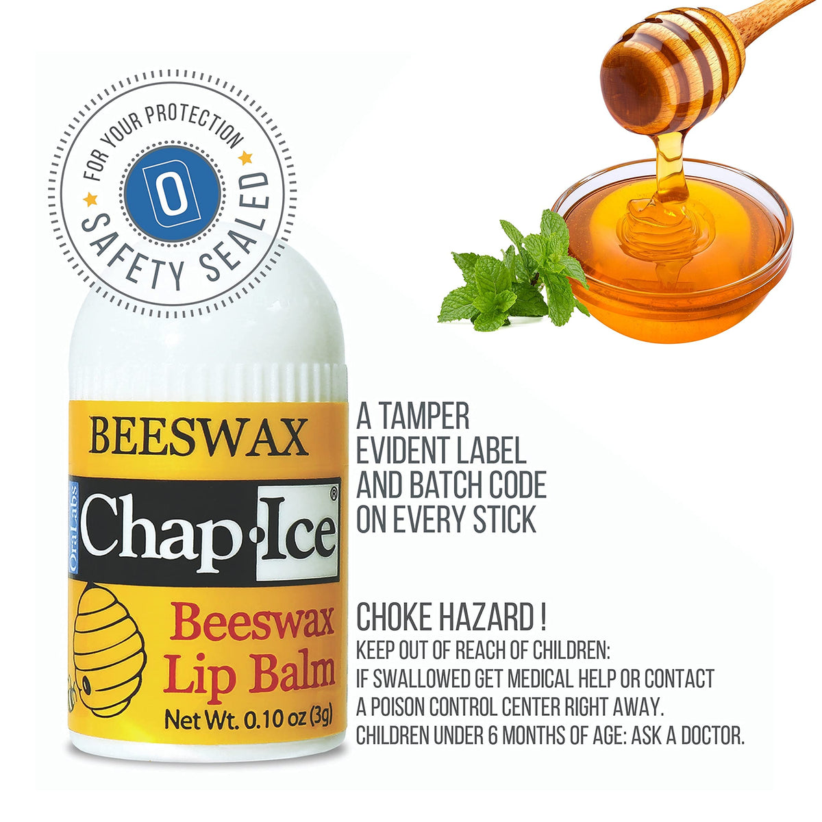Chap-Ice pocket-size lip balm ready for travel in purse or bag.