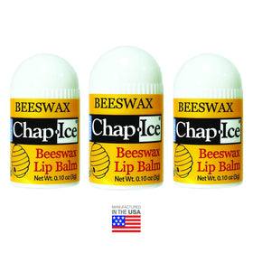 Chap-Ice travel-friendly lip balm compact tube keeps lips refreshed anywhere.
