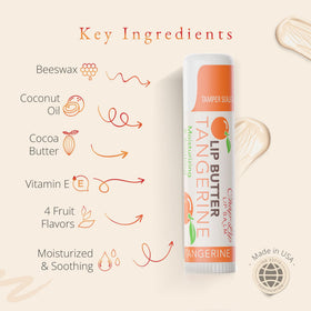 Chap-Lip cocoa butter ingredient detail for softness