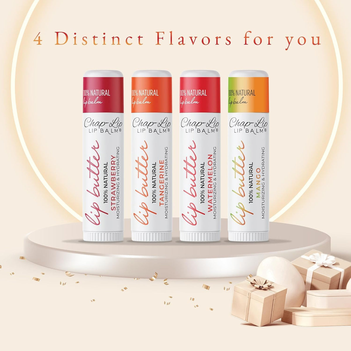 Chap-Lip daily lip therapy keeps lips protected and nourished.