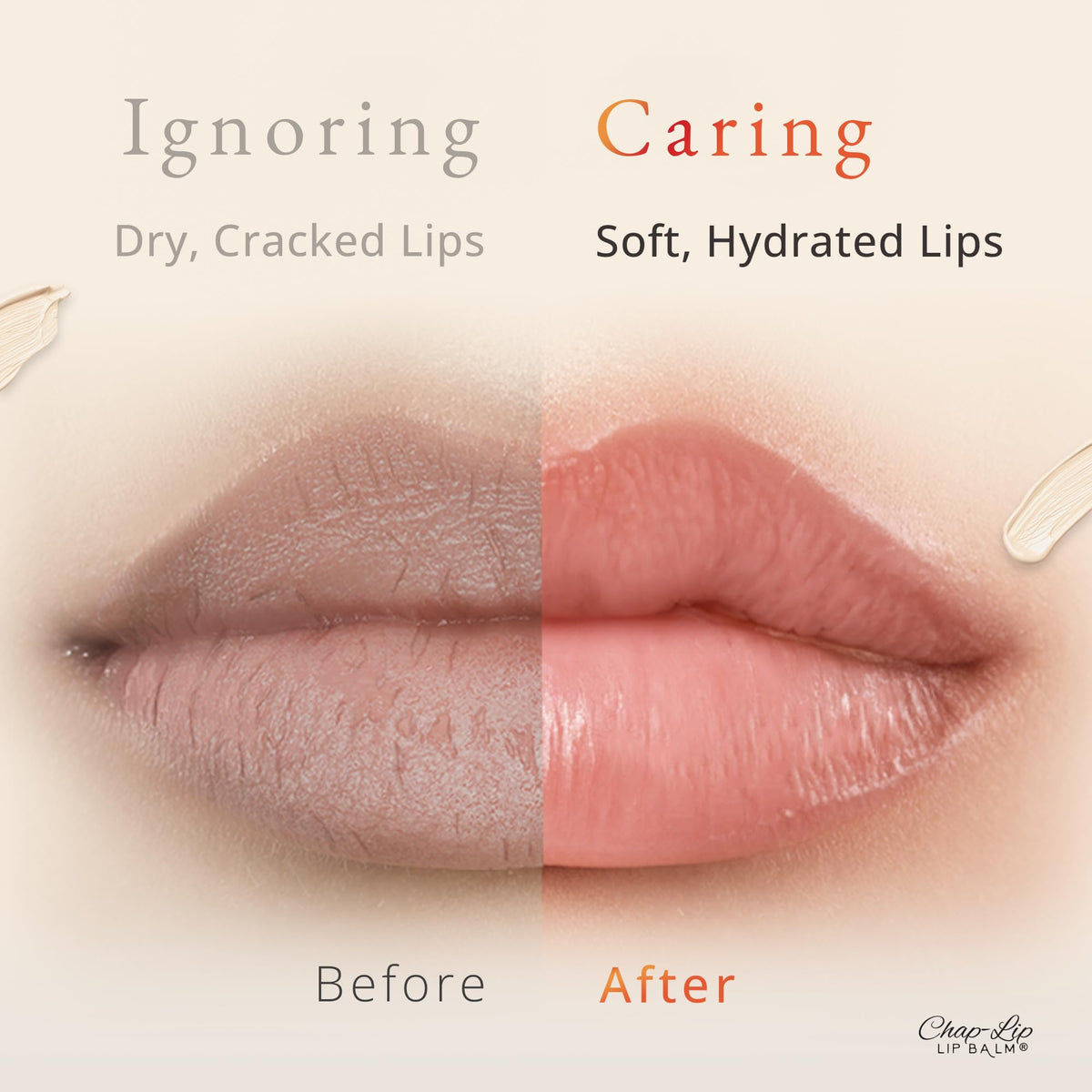 Chap-Lip mango flavor balm ideal for soft, comfortable lips.