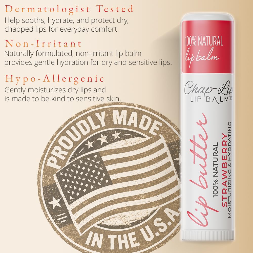 Chap-Lip watermelon flavor balm for refreshing hydration anytime.