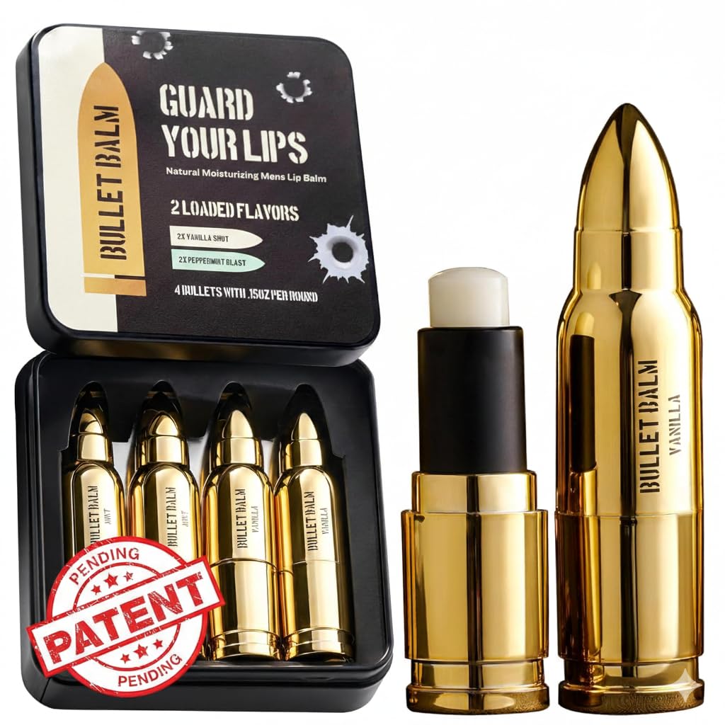 ChapChamp Bullet Lip Balm Vanilla Peppermint close-up, compact design.