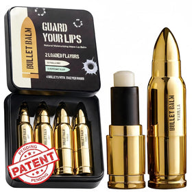 ChapChamp Bullet Lip Balm Vanilla Peppermint close-up, compact design.