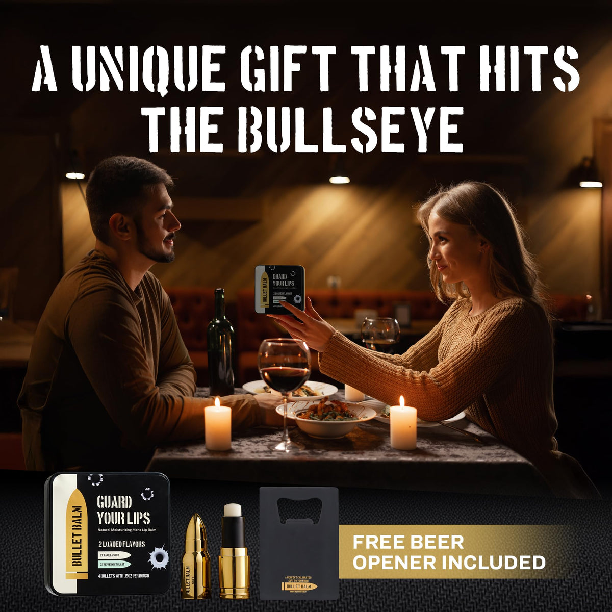 Vanilla peppermint scent with rugged, masculine appeal.