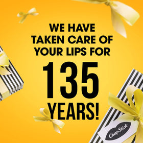 ChapStick American brand heritage logo underscoring long-standing lip care tradition.