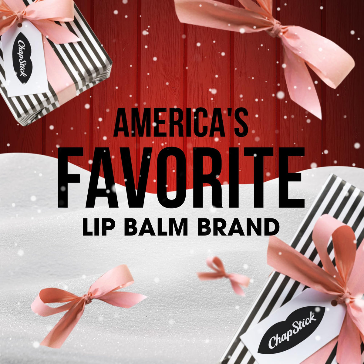 ChapStick Candy Cane lip balm compact size for pocket or purse