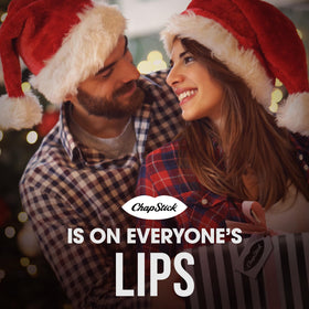 ChapStick Candy Cane balm mint scent illustration and branding