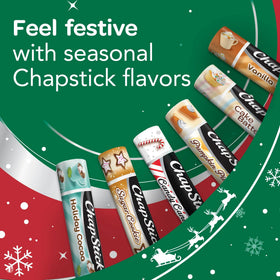 ChapStick Candy Cane lip balm tube side view shows compact form