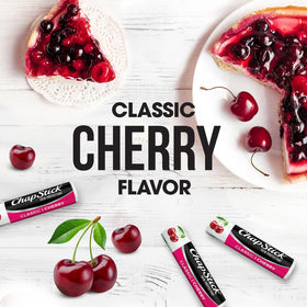 ChapStick cherry flavored lip balm tube ready for everyday use.