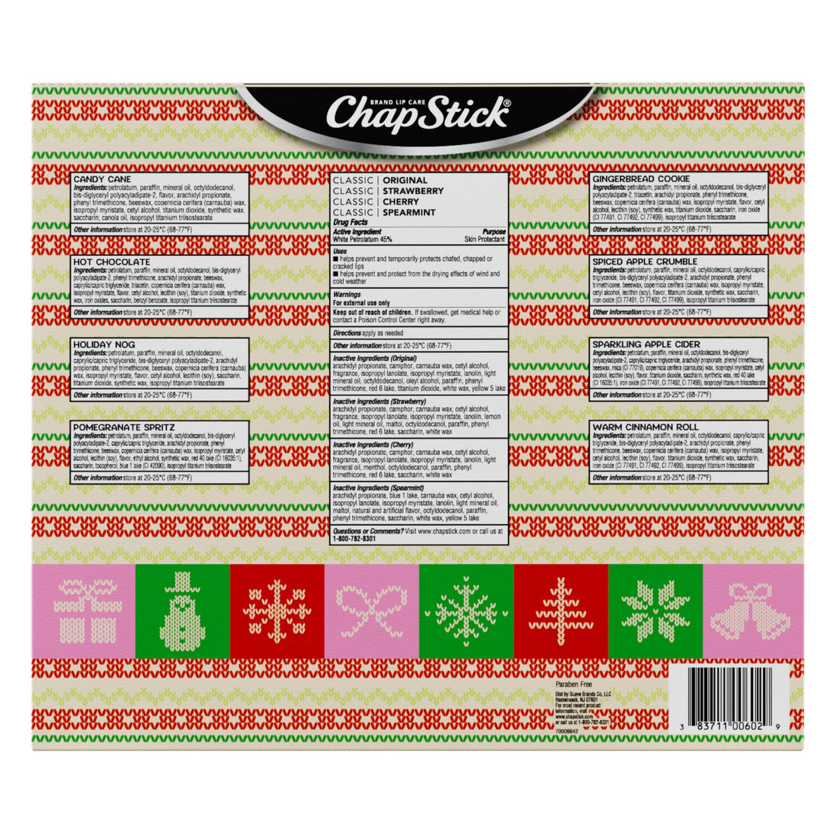 ChapStick classics set with Original, Strawberry, Cherry, and Spearmint for everyday lip care.