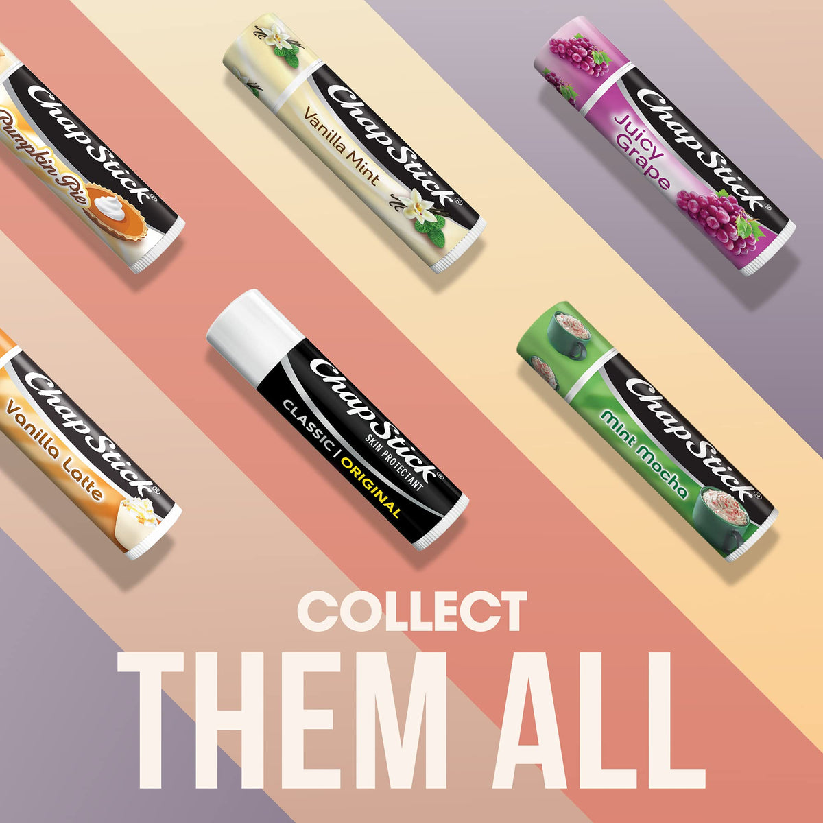 ChapStick compact pack demonstrates portable lip care for travel and bag essentials.