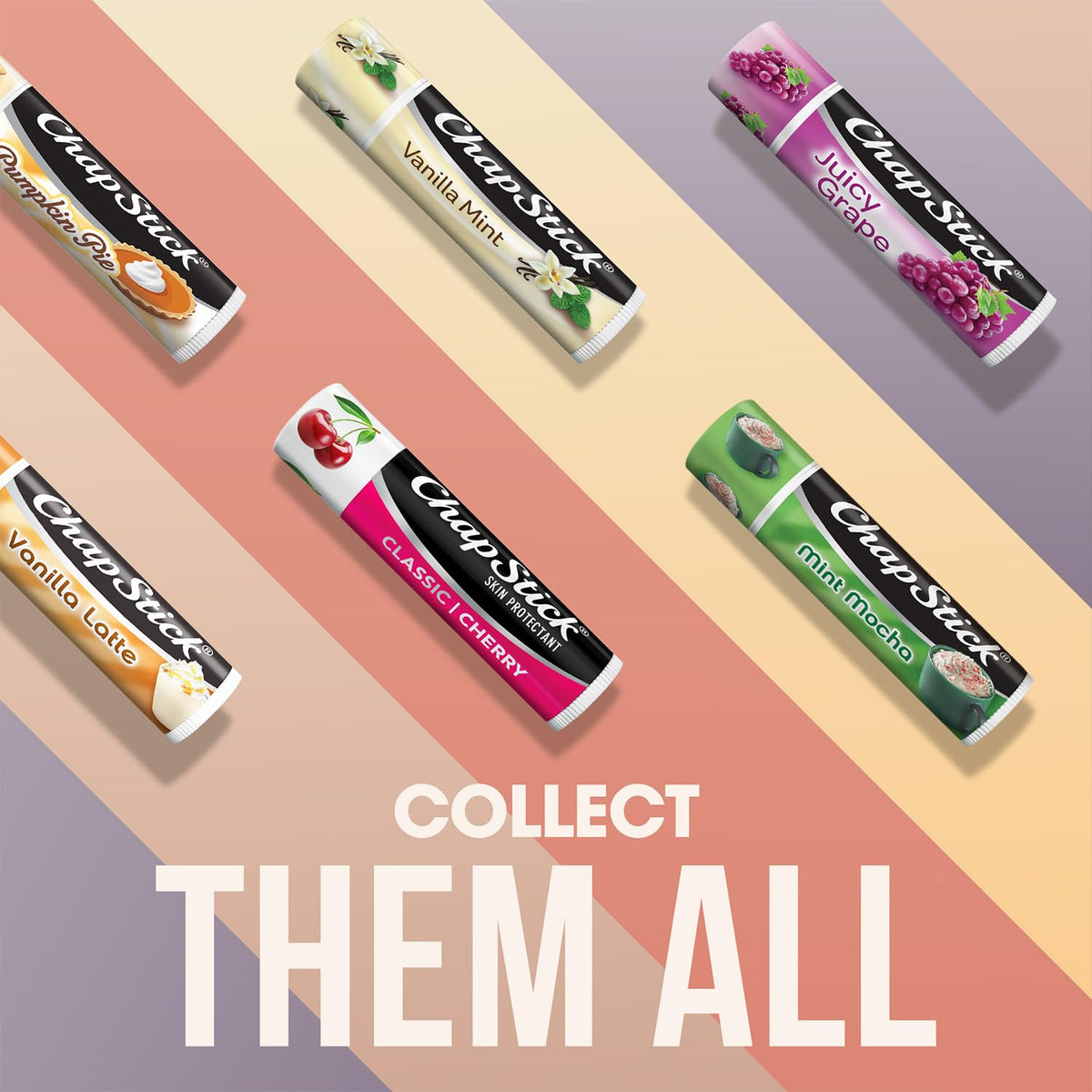 ChapStick dry lips nourishing balm in cherry flavor for comfort.