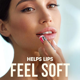 ChapStick cherry lip balm application showing smooth glide.