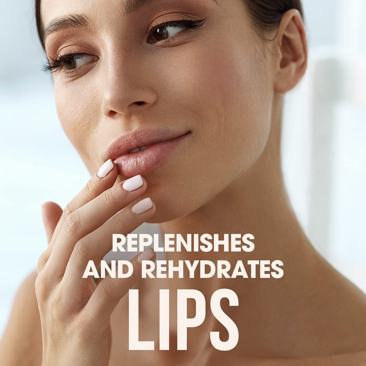 ChapStick lip balm application on lips showing smooth glide and moisturization.