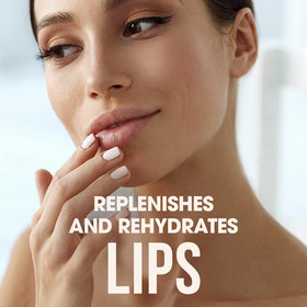 ChapStick lip balm application on lips showing smooth glide and moisturization.