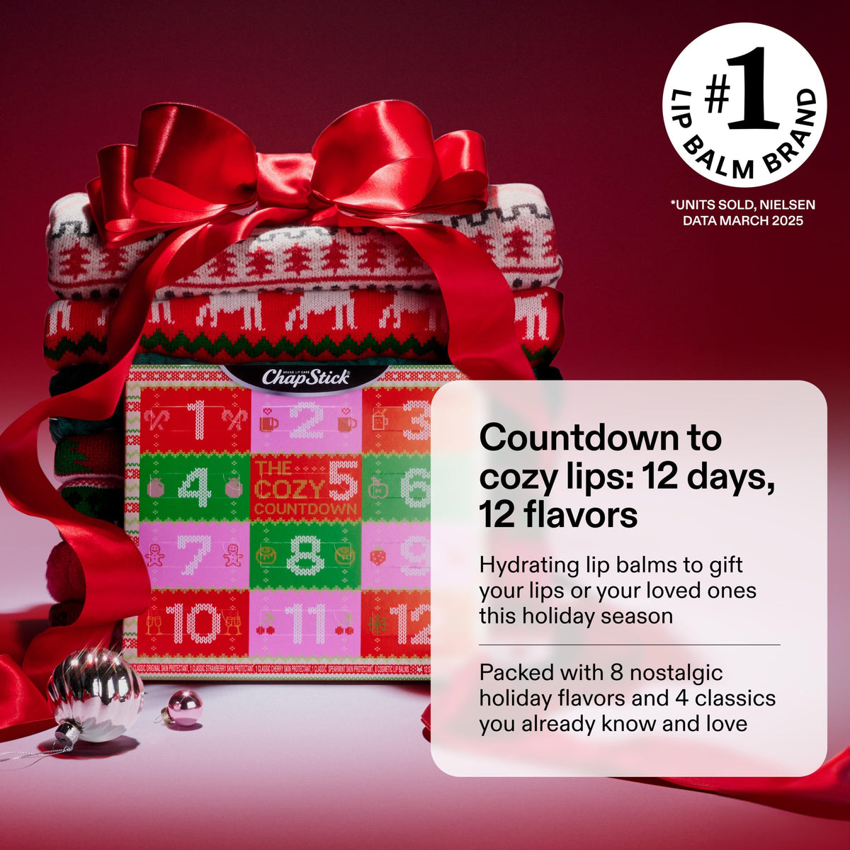 ChapStick lip balm flavor variety pack highlights holiday flavors for seasonal lip care.