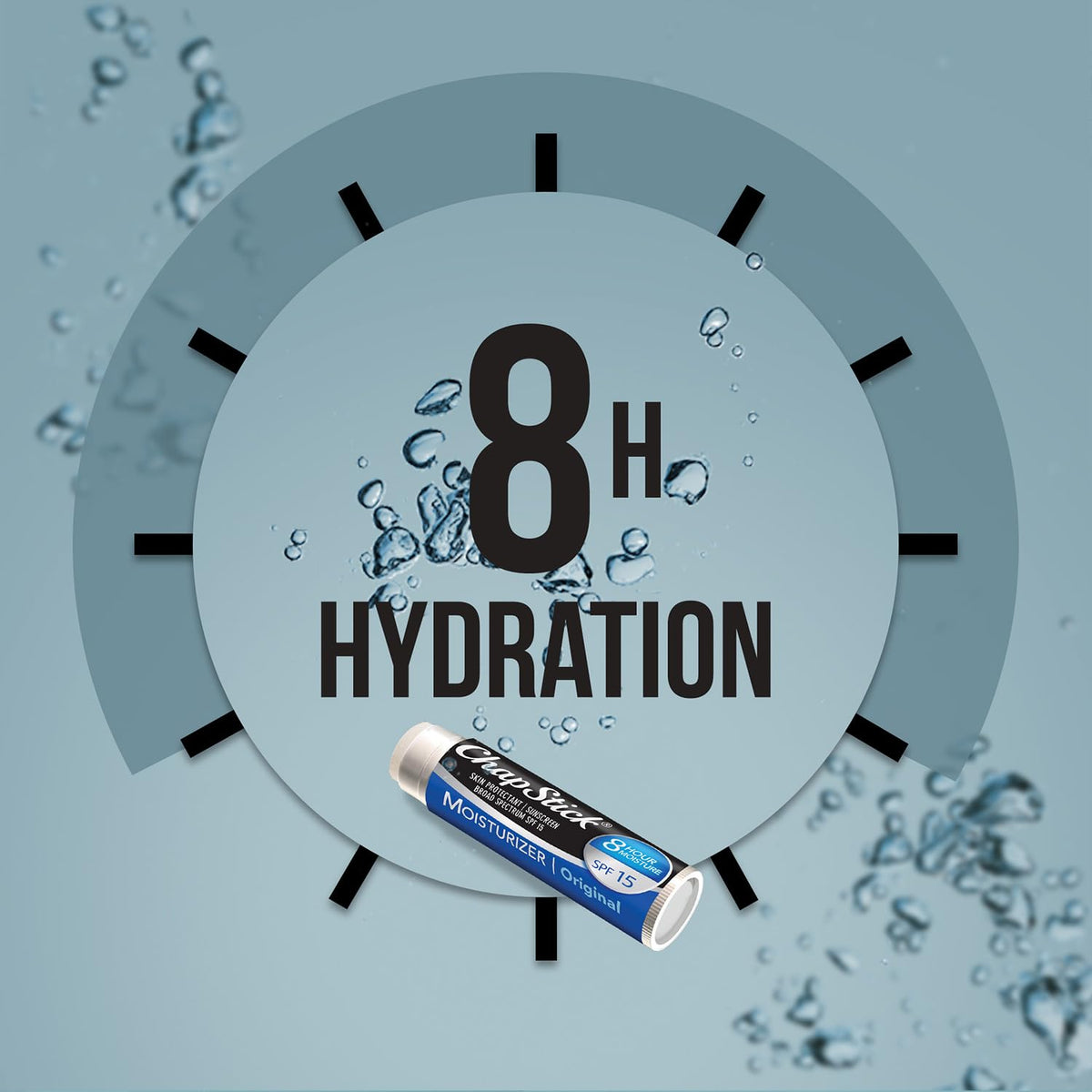 ChapStick Moisturizer 2-in-1 lipcare SPF15 front view with rich hydration.